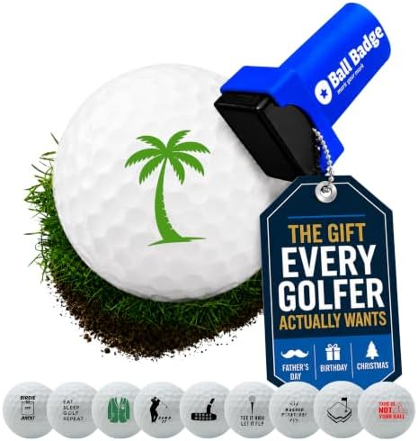 Ball Badge Golf Ball Stamp, Golf Series Self-Inking Ball Marker by AlibiGolf