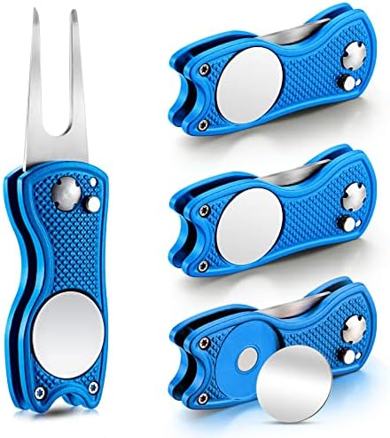 Skylety 4 Pcs Golf Divot Repair Tool Foldable by Skylety