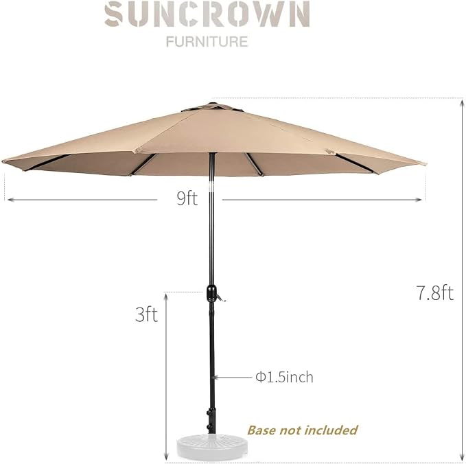 SUNCROWN Outdoor Recliner Chair Patio Adjustable Relaxing Chairs Outdoor Metal - Image 8