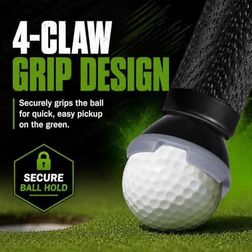 Golf Ball Picker Upper for Putter, 2 Pack 4-Claw Pressure Golf Ball Grabber - Image 3