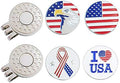 Golf Ball Markers with Hat Clips Value Sets by GOLTERS