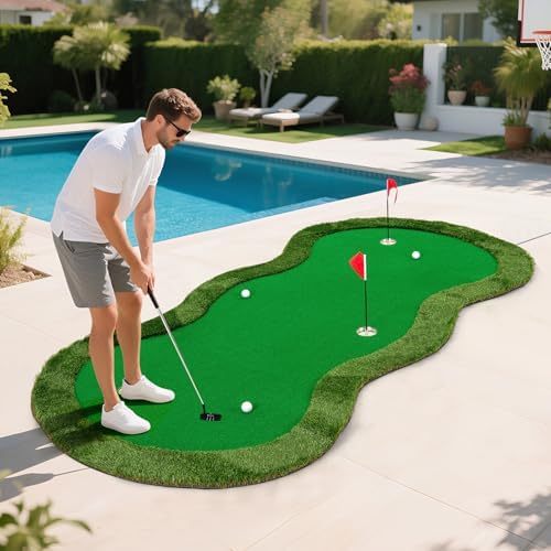 Tangkula 10 FT Golf Putting Green, Large Professional Golf Training Mat - Image 7