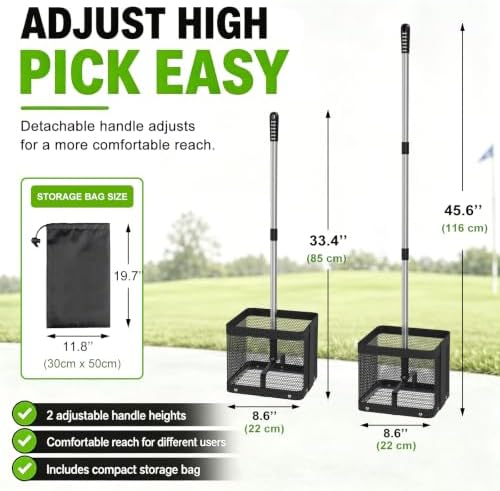 Golf Ball Picker Upper, No Bending Golf Ball Retriever - Image 4