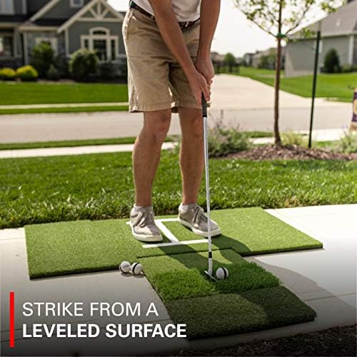 Rukket Tri-Turf Golf Hitting Mat Attack, Portable Driving, Training Aids - Image 2