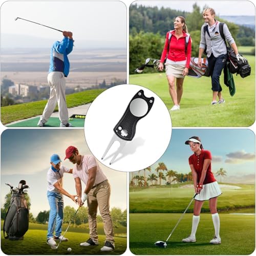 Golf Divot Repair Tool, 1 Pack, Stainless Steel Ball Marker Switchblade - Image 6