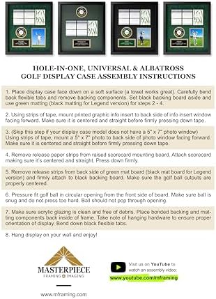 Hole-in-One Golf Display Case Frame - Image 6