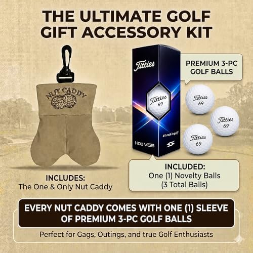 Funny Nut Caddy Blue 69 Golf Ball Holder - Image 2