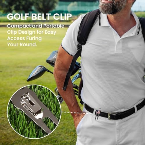 Amy Sport Golf Divot Repair Tool 7-in-1 Leather Grip 3 Pack - Image 4
