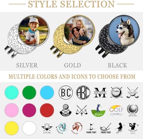 ubmpj Personalized Golf Ball Markers & Magnetic Hat Clip Set - Image 3