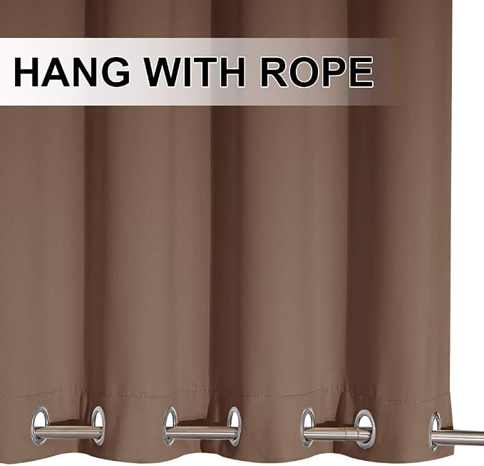 NICETOWN Outdoor Patio Curtain Windproof and Waterproof, Grommet Top & Bottom - Image 5