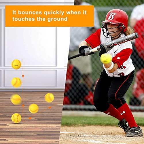 Practice Foam Softballs 11 inch Soft Oversize Foam Baseballs Hitting 6 Pack - Image 7