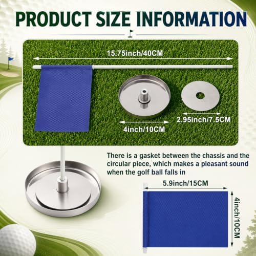 3 Sets Metal Golf Putting Cup - Image 3