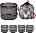6 Pack Mesh Ball Bag with Drawstring, Golf Ball Bag by Unknown