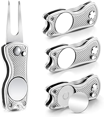 Skylety 4 Pcs Golf Divot Repair Tool Foldable by Skylety