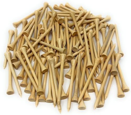 NorthPointe Golf Tees Bamboo 3 1/4" Bulk 100 Count Bags Durable in Multiple - Image 2