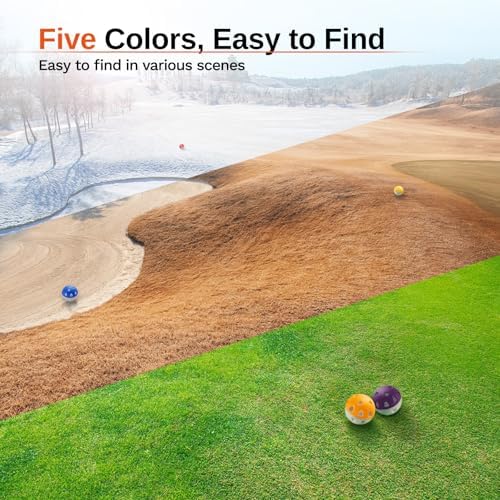 Wear-Resistant Practice Golf Balls, High Visibility - Image 7
