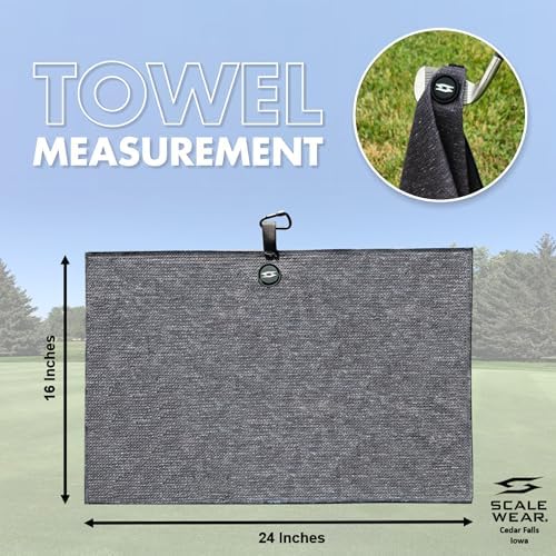 Magnetic Golf Towel 16x24 Waffle Weave - Image 2