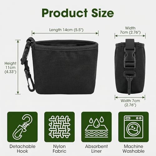 1 Pack Black Golf Club & Ball Cleaning Bag - Image 2
