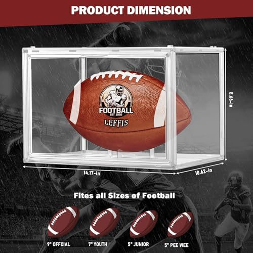 Leffis Football Display Case 3 Pack - Image 2