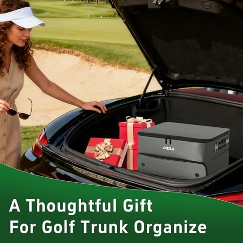 ANILD Golf Trunk Organizer, 2 Layer Golf Storage Case - Image 2