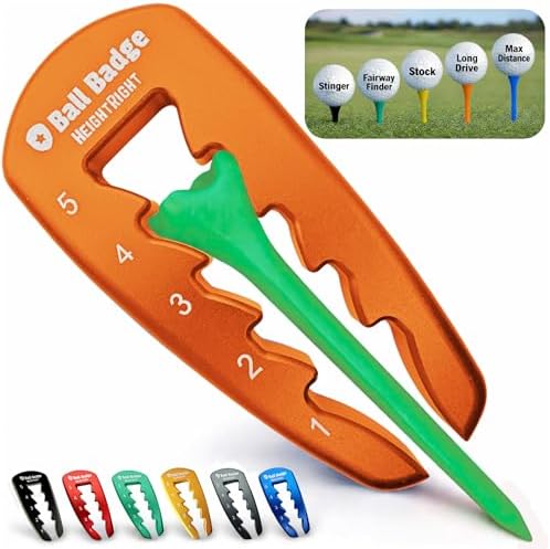 HeightRight Adjustable Golf Tee Height Tool by AlibiGolf