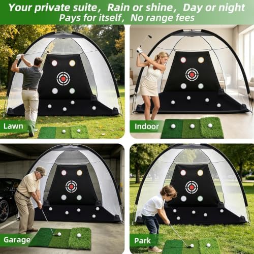 Golf Practice Net, 10 x 7ft 600D Golf Net - Image 5