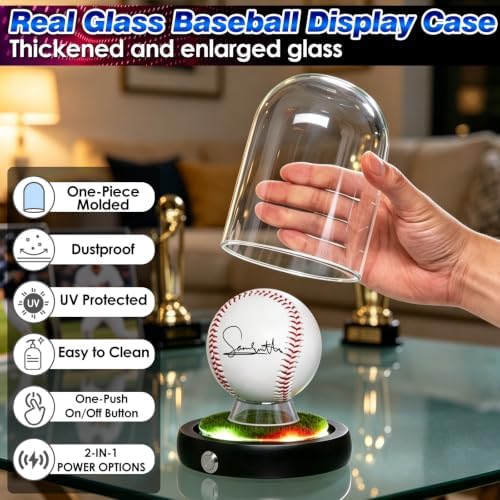 Real Glass Baseball Display Case - Image 4