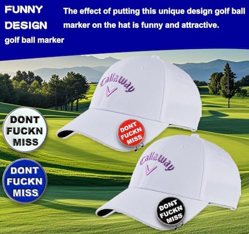 Adhere Golf Ball Markers with Strong Magnetic Hat Clip - Image 3