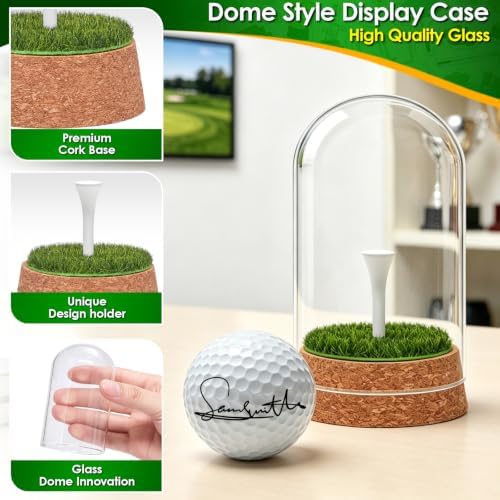 Real Glass Golf Ball Display Case 2pcs - Image 5