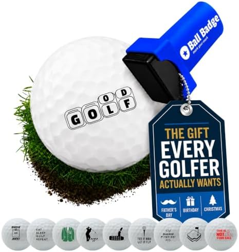 Ball Badge Golf Ball Stamp, Golf Series Self-Inking Ball Marker by AlibiGolf