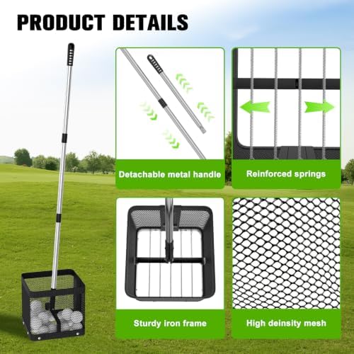 Golf Ball Picker Upper, No Bending Golf Ball Retriever - Image 6