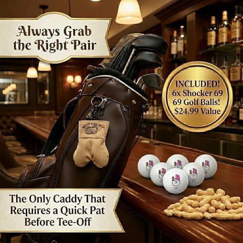 Funny Nut Caddy Blue 69 Golf Ball Holder - Image 4