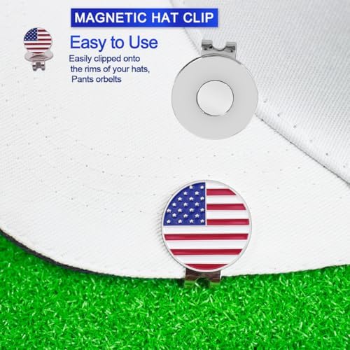 3 Pack PackGolf Hat Clips Magnetic Golf Ball Marker Holders - Image 4