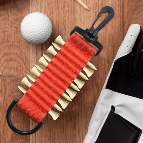 Colaxi Golf Tee Holder Portable to Attach to Golf Bag Golf Tees Storage 10 Golf - Image 2