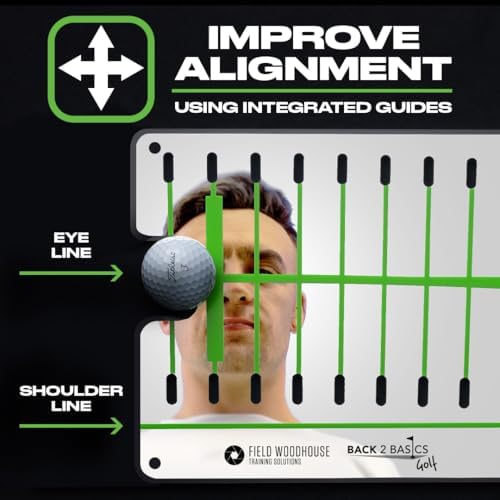 BACK 2 BASICS Golf Putting Mirror Compact Dual-Sided Alignment Trainer Tool - Image 5