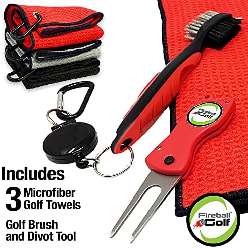 Fireball Golf Towel Gifts and Accessories Set - Image 2