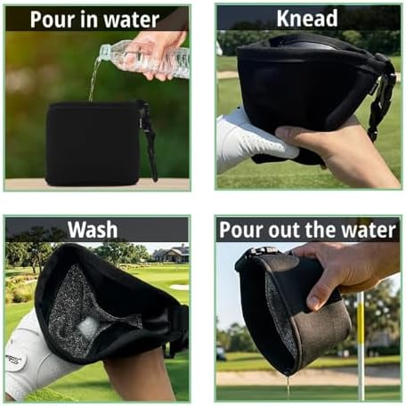 Golf Club Cleaner Bag and Golf Ball Cleaning Bag Gift - Image 6