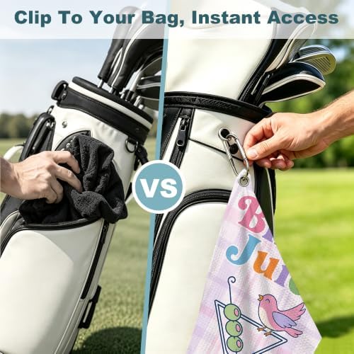 Birdie Juice Waffle Weave Microfiber Golf Towel - Image 5