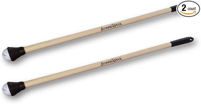 The Original Scramble Stick Ball Retriever, Designed for Scramble Golf, 32-Inch, 2-Pack