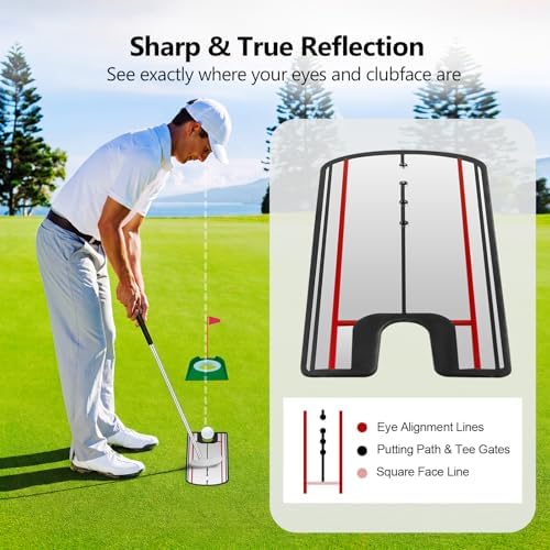 Golf Putting Practice Set, Detachable 2 Way Putter - Image 2