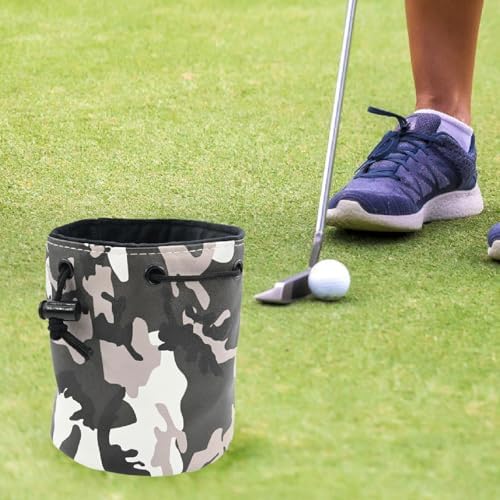 harayaa Golf Ball Bag Golf Equipment Bag Drawstring Pouch Holder Waterproof - Image 2