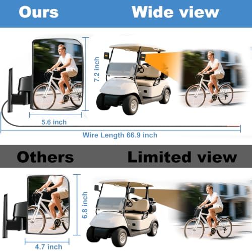 MOSNAI Golf Cart Side Mirrors - Image 4