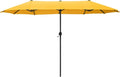 13 ft Large Double-Sided Patio Umbrella, Outdoor Umbrella, Market Umbrella by HERASPALACE