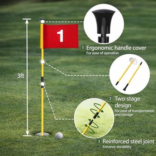 Golf Flagstick with Ball Retrieval Base - Image 2