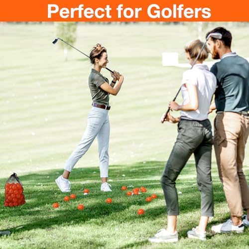 MiniInflat 80 Pcs Practice Golf Balls Plastic 42mm - Image 6