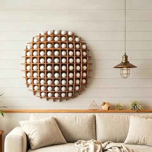 Golf Ball Display Case, Golf Ball Wall Display Rack up to 78 Balls - Image 3