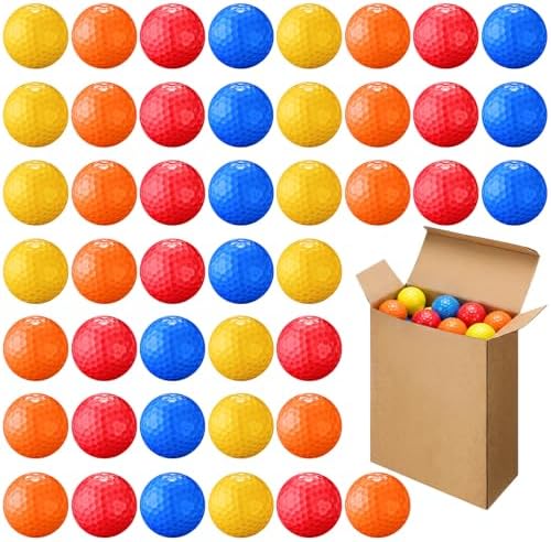 Vinsot 48 Pcs Golf Balls Bulk Solid Rubber Golf Soft Training Balls by Vinsot