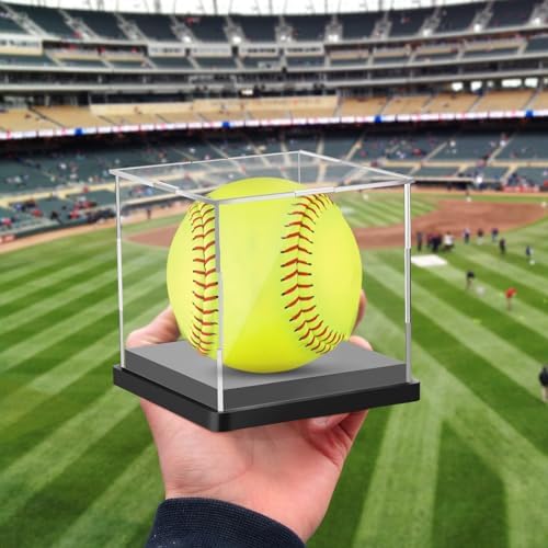 4PCS Softball Display Case Acrylic Clear Display Box Baseball Tennis Golf - Image 6