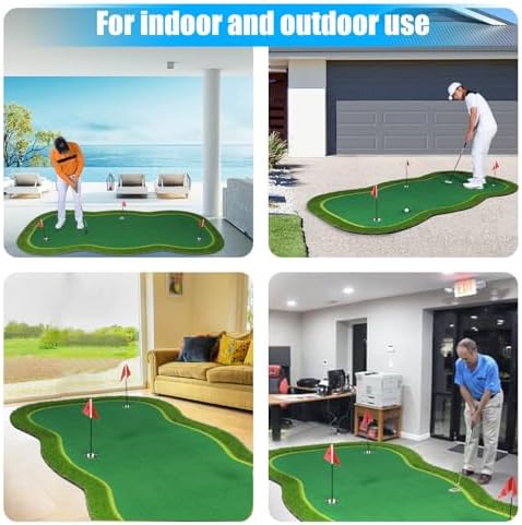 Golf Putting Green Mat, Golf Practice Training Mat - Image 5