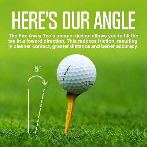 FIRE AWAY 4-Prong Unbreakable Nylon Plastic Golf Tees 3-1/4 Inch - Image 2